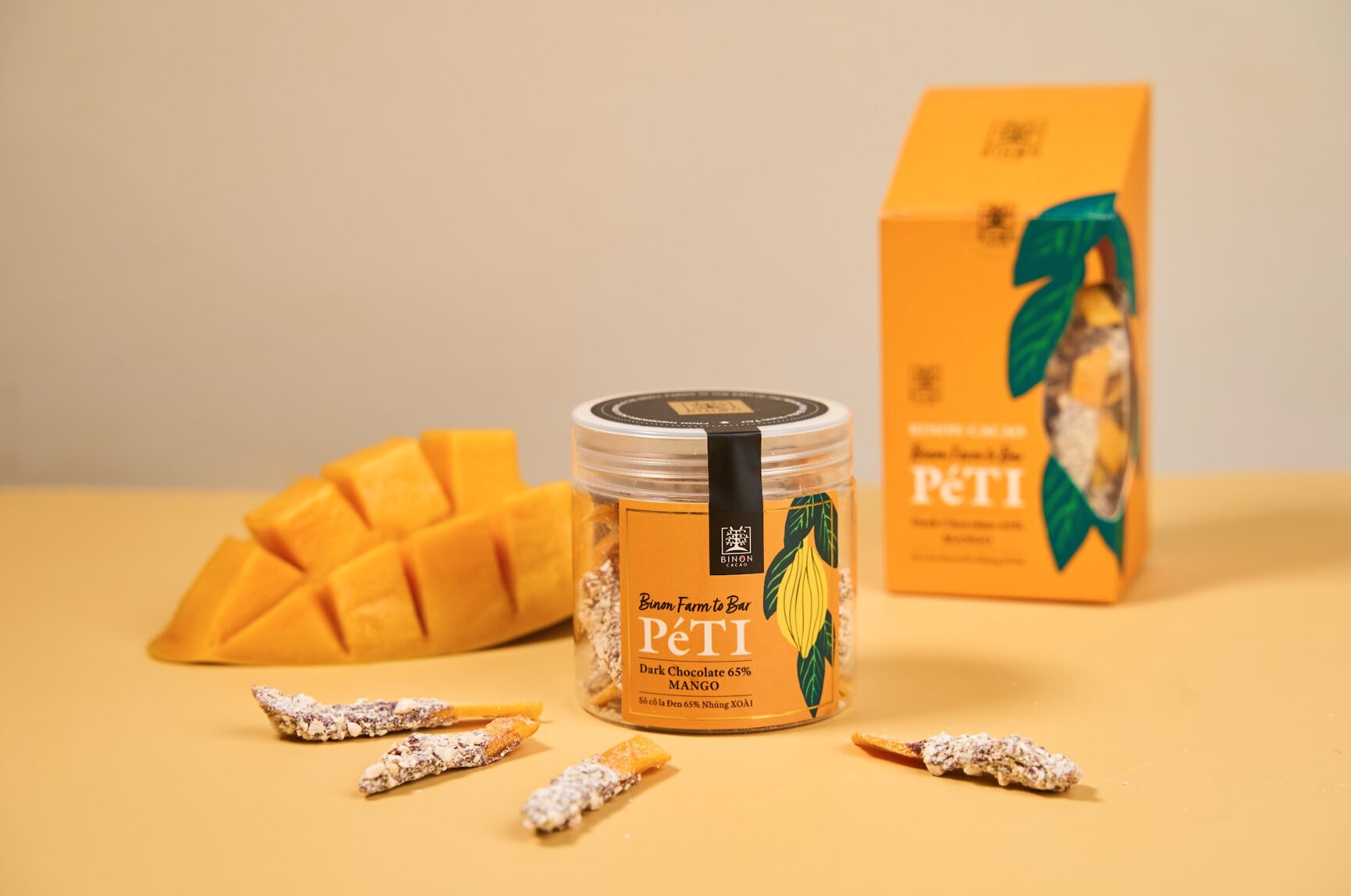 PeTI チョコレート ダーク65%&マンゴー - 画像 (3)