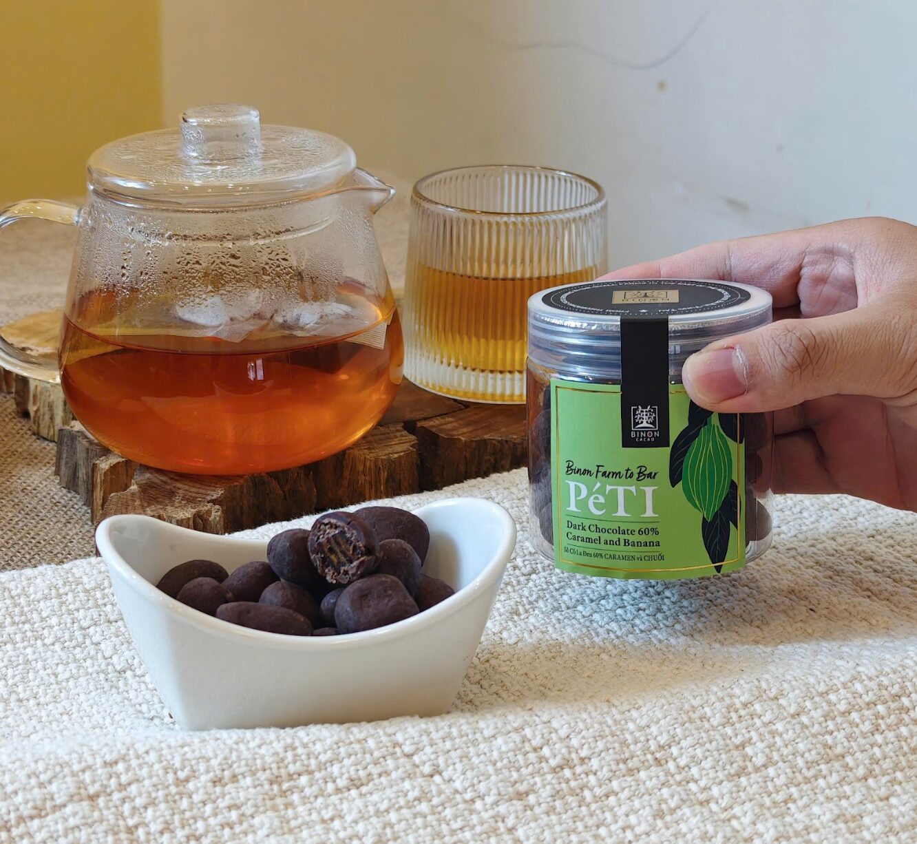 PeTI チョコレート ダーク65% キャラメルバナナ